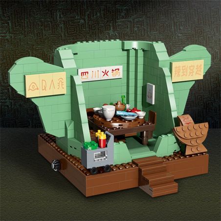 SHENZHEN RAEL ENTERTAINMENT 60018 non  LẨU TIANFU LIFE bộ đồ chơi xếp lắp ráp ghép mô hình The Awakening Of Sanxingdui Glory 570 khối