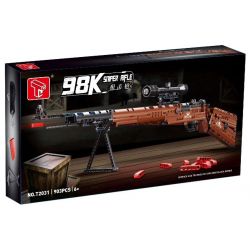 TA GAOLE T2031 2031 non  SÚNG TRƯỜNG BẮN TỈA 98K bộ đồ chơi xếp lắp ráp ghép mô hình  98K SNIPER RIFLE Kỹ Thuật Công Nghệ Cao Mô Hình Phương Tiện 903 khối