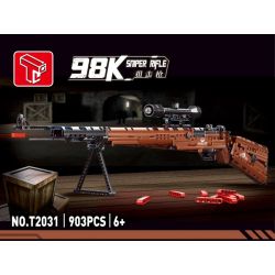 TA GAOLE T2031 2031 non  SÚNG TRƯỜNG BẮN TỈA 98K bộ đồ chơi xếp lắp ráp ghép mô hình  98K SNIPER RIFLE Kỹ Thuật Công Nghệ Cao Mô Hình Phương Tiện 903 khối