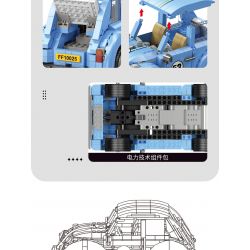 JIESTAR FF10025 10025 non  BỌ CÁNH CỨNG VOLKSWAGEN bộ đồ chơi xếp lắp ráp ghép mô hình Creator Expert VOLKSWAGEN BEETLE Chuyên Gia Sáng Tạo 679 khối