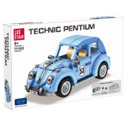 JIESTAR FF10025 10025 non  BỌ CÁNH CỨNG VOLKSWAGEN bộ đồ chơi xếp lắp ráp ghép mô hình Creator Expert VOLKSWAGEN BEETLE Chuyên Gia Sáng Tạo 679 khối