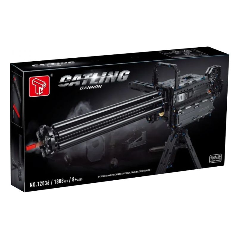 TA GAOLE T2036 2036 non  SÚNG MÁY GATLING bộ đồ chơi xếp lắp ráp ghép mô hình  GATLING CANNON Kỹ Thuật Công Nghệ Cao Mô Hình Phương Tiện 1808 khối