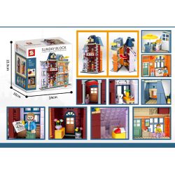 SHENG YUAN SY 5219 non  ẤN TƯỢNG VỀ KRAKÓW bộ đồ chơi xếp lắp ráp ghép mô hình 1153 khối