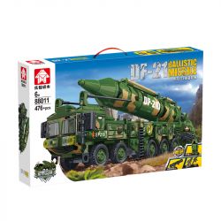 LEYI 88011 non  TÊN LỬA ĐẠN ĐẠO DONGFENG-21 bộ đồ chơi xếp lắp ráp ghép mô hình Military Army DF-21D BALLISTIC MISSILE Quân Sự Bộ Đội 476 khối