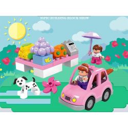 HUIMEI STAR CITY XING DOU CHENG HM065 Xếp hình kiểu    Pink Supermarket Siêu Thị Màu Hồng 95 khối