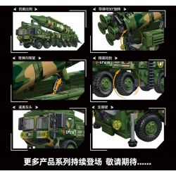 LEYI 88011 non  TÊN LỬA ĐẠN ĐẠO DONGFENG-21 bộ đồ chơi xếp lắp ráp ghép mô hình Military Army DF-21D BALLISTIC MISSILE Quân Sự Bộ Đội 476 khối