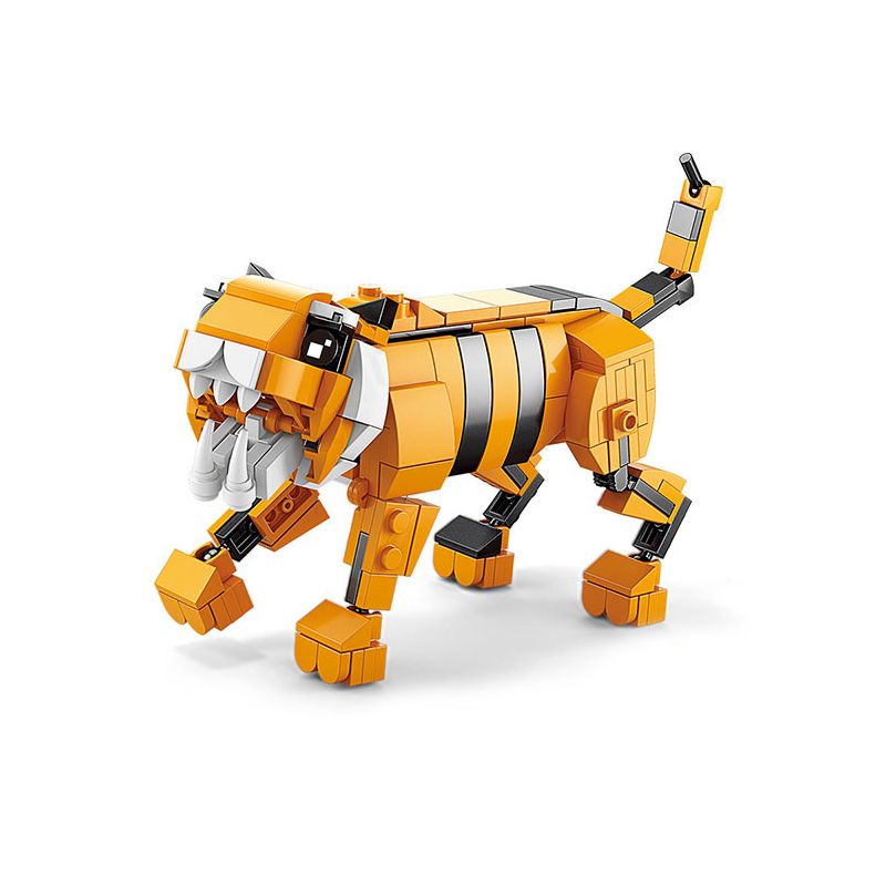 ACHKO 10025 non  SIBERIAN MECHAHỔ bộ đồ chơi xếp lắp ráp ghép mô hình Creator 3 In 1 SIBERIAN ROBOT TIGER TIGER Sáng Tạo Với 3 Mẫu 211 khối