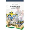 HSANHE 31007 non  FANTASY XOAY TROJAN. bộ đồ chơi xếp lắp ráp ghép mô hình THE MAGIC CAROUSEL 902 khối