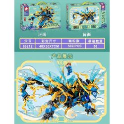 LEYI 68212 non  GIAO LONG bộ đồ chơi xếp lắp ráp ghép mô hình The  Ninjago Movie Ninja Lốc Xoáy 502 khối