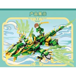 LEYI 68211 non  THẰN LẰN BAY bộ đồ chơi xếp lắp ráp ghép mô hình The  Ninjago Movie Ninja Lốc Xoáy 538 khối