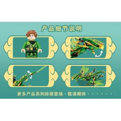 LEYI 68211 non  THẰN LẰN BAY bộ đồ chơi xếp lắp ráp ghép mô hình The  Ninjago Movie Ninja Lốc Xoáy 538 khối