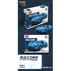 HSANHE 6913 non  MANG ĐUA 6 MÔ HÌNH bộ đồ chơi xếp lắp ráp ghép mô hình Racers RACING PACEMAKER Đua Tốc Độ 763 khối