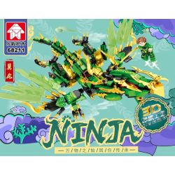 LEYI 68211 non  THẰN LẰN BAY bộ đồ chơi xếp lắp ráp ghép mô hình The  Ninjago Movie Ninja Lốc Xoáy 538 khối