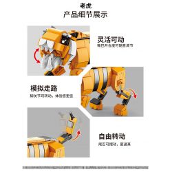 ACHKO 10024 non  SIBERIAN MECHATIGER CÁ SẤU bộ đồ chơi xếp lắp ráp ghép mô hình Creator 3 In 1 SIBERIAN ROBOT TIGER CROCODILE Sáng Tạo Với 3 Mẫu 194 khối