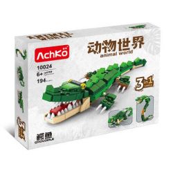 ACHKO 10024 non  SIBERIAN MECHATIGER CÁ SẤU bộ đồ chơi xếp lắp ráp ghép mô hình Creator 3 In 1 SIBERIAN ROBOT TIGER CROCODILE Sáng Tạo Với 3 Mẫu 194 khối