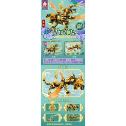 LEYI 68210 non  RỒNG VÀNG bộ đồ chơi xếp lắp ráp ghép mô hình The  Ninjago Movie Ninja Lốc Xoáy 562 khối
