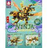 LEYI 68210 non  RỒNG VÀNG bộ đồ chơi xếp lắp ráp ghép mô hình The  Ninjago Movie Ninja Lốc Xoáy 562 khối