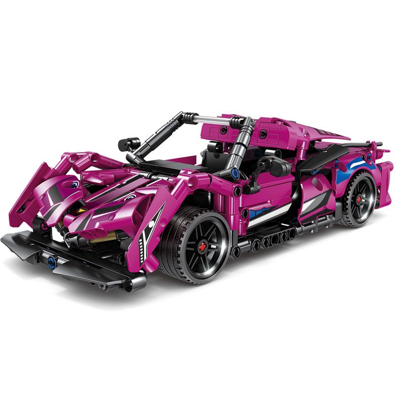 GBL KY1091 1091 non  SIÊU XE VEN MÀU ĐỎ TƯƠI KÉO LÙI bộ đồ chơi xếp lắp ráp ghép mô hình  Kỹ Thuật Công Nghệ Cao Mô Hình Phương Tiện 503 khối