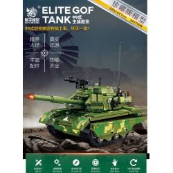 KUYU MOXING KY7066 7066 non  XE TĂNG CHIẾN ĐẤU CHỦ LỰC KIỂU 99 bộ đồ chơi xếp lắp ráp ghép mô hình Military Army ELITE GOF TANK Quân Sự Bộ Đội 554 khối