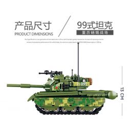 KUYU MOXING KY7066 7066 non  XE TĂNG CHIẾN ĐẤU CHỦ LỰC KIỂU 99 bộ đồ chơi xếp lắp ráp ghép mô hình Military Army ELITE GOF TANK Quân Sự Bộ Đội 554 khối