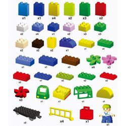 HUIMEI STAR CITY XING DOU CHENG HM108 Xếp hình kiểu    The Train Have Some Blocks Tàu Hỏa Với Các Khối Xếp Số 80 khối