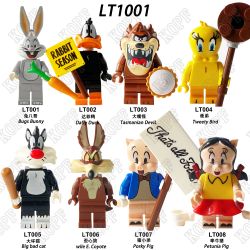 NOT  COLLECTABLE MINIFIGURES - LOONEY TUNES SERIES 71030 91001 KOPF LT1001 1001 xếp lắp ráp ghép mô hình SMACKING FUN BỘ SƯU TẬP NHÂN VẬT NHỎ PHẦN 22 LOONEY TUNES (BUGS BUNNY) THỎ LOLA Búp Bê Sưu Tầm 5 khối