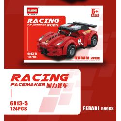 HSANHE 6913 non  MANG ĐUA 6 MÔ HÌNH bộ đồ chơi xếp lắp ráp ghép mô hình Racers RACING PACEMAKER Đua Tốc Độ 763 khối
