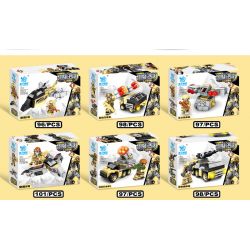 KUYU MOXING 6001 non  KẺ HỦY DIỆT CÔNG LÝ YIJICHANG 6 PHONG CÁCH bộ đồ chơi xếp lắp ráp ghép mô hình Military Army Quân Sự Bộ Đội 587 khối