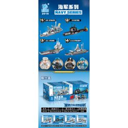 KUYU MOXING 2018 non  HẢI QUÂN 4 PHONG CÁCH bộ đồ chơi xếp lắp ráp ghép mô hình Military Army NAVY Quân Sự Bộ Đội