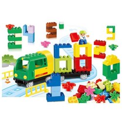 HUIMEI STAR CITY XING DOU CHENG HM108 Xếp hình kiểu    The Train Have Some Blocks Tàu Hỏa Với Các Khối Xếp Số 80 khối