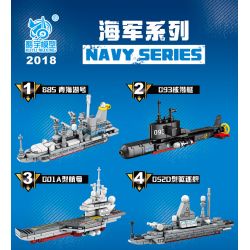 KUYU MOXING 2018 non  HẢI QUÂN 4 PHONG CÁCH bộ đồ chơi xếp lắp ráp ghép mô hình Military Army NAVY Quân Sự Bộ Đội