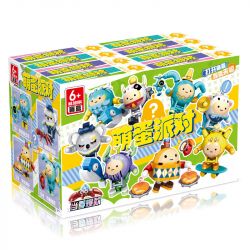 OBM 99194 non  CẬU BÉ TRỨNG NGUYÊN THỦY TRONG BỮA TIỆC DỄ THƯƠNG NHÀ THÔI MIÊN BUỒN NGỦ TRỐNG BẪY BANG YÊU TINH XANH BULL ROLLING MAKA CHICHI GẤU QUÁ TẢI THẦN HOA HÁT RU bộ đồ chơi xếp lắp ráp ghép mô hình Movie & Game Phim Và Trò Chơi 452 khối