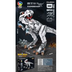 JIQILE 43014 non  NHỮNG SUY NGHĨ TUYỆT VỜI TYRANNOSAURUS REX bộ đồ chơi xếp lắp ráp ghép mô hình NEW IDEAS DINO 662 khối