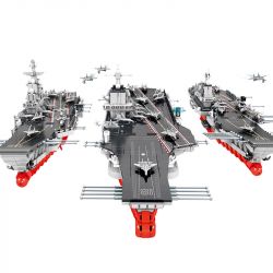 SEMBO 208122 non  BA CON TÀU tỷ lệ 1:650 bộ đồ chơi xếp lắp ráp ghép mô hình 1237 khối