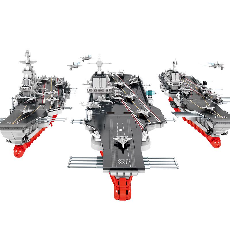 SEMBO 208122 non  BA CON TÀU tỷ lệ 1:650 bộ đồ chơi xếp lắp ráp ghép mô hình 1237 khối