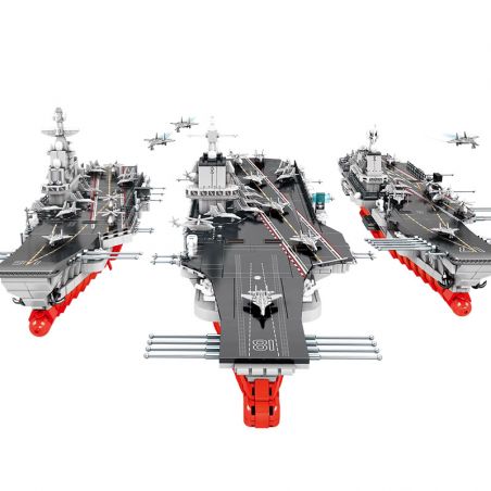 SEMBO 208122 non  BA CON TÀU tỷ lệ 1:650 bộ đồ chơi xếp lắp ráp ghép mô hình 1237 khối