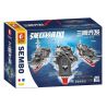 SEMBO 208122 non  BA CON TÀU tỷ lệ 1:650 bộ đồ chơi xếp lắp ráp ghép mô hình 1237 khối