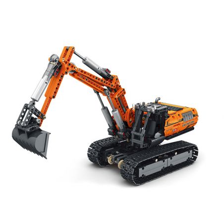 REOBRIX 22003 non  MÁY XÚC. bộ đồ chơi xếp lắp ráp ghép mô hình  MECHANICAL EXCAVATOR Kỹ Thuật Công Nghệ Cao Mô Hình Phương Tiện 1106 khối