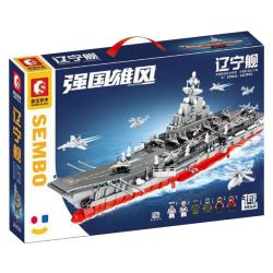 SEMBO 208121 non  TÀU LIÊU NINH tỷ lệ 1:650 bộ đồ chơi xếp lắp ráp ghép mô hình 1237 khối