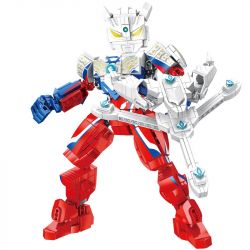 SEMBO 108687 non  SIRO CUỐI CÙNG bộ đồ chơi xếp lắp ráp ghép mô hình Ultraman ULTRAMAN HEROES Vệ Binh Vũ Trụ Siêu Nhân Điện Quang 607 khối