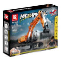 REOBRIX 22003 non  MÁY XÚC. bộ đồ chơi xếp lắp ráp ghép mô hình  MECHANICAL EXCAVATOR Kỹ Thuật Công Nghệ Cao Mô Hình Phương Tiện 1106 khối