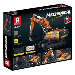 REOBRIX 22003 non  MÁY XÚC. bộ đồ chơi xếp lắp ráp ghép mô hình  MECHANICAL EXCAVATOR Kỹ Thuật Công Nghệ Cao Mô Hình Phương Tiện 1106 khối