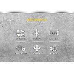 REOBRIX 22003 non  MÁY XÚC. bộ đồ chơi xếp lắp ráp ghép mô hình  MECHANICAL EXCAVATOR Kỹ Thuật Công Nghệ Cao Mô Hình Phương Tiện 1106 khối