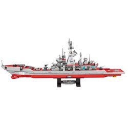 SEMBO 207205 non  TÀU TUẦN DƯƠNG TÊN LỬA DẪN ĐƯỜNG LỚP KIROV bộ đồ chơi xếp lắp ráp ghép mô hình Military Army SURVIVAL WARFARE Quân Sự Bộ Đội 689 khối