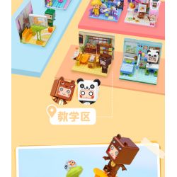 QMAN ENLIGHTEN KEEPPLEY 72030 non  MINI WORLD HAPPY CAMPUS 6 MÔ HÌNH SÂN BÓNG RỔ SÔI ĐỘNG PHÒNG VẼ TRANH NGHỆ THUẬT CHĂM SÓC SỨC KHỎE CUNG THIÊN VĂN KHOA HỌC HỒ BƠI MÁT MẺ LỚP NHỎ ẤM ÁP bộ đồ chơi xếp lắp ráp ghép mô hình Movie & Game Phim Và Trò Chơi