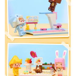 QMAN ENLIGHTEN KEEPPLEY 72030 non  MINI WORLD HAPPY CAMPUS 6 MÔ HÌNH SÂN BÓNG RỔ SÔI ĐỘNG PHÒNG VẼ TRANH NGHỆ THUẬT CHĂM SÓC SỨC KHỎE CUNG THIÊN VĂN KHOA HỌC HỒ BƠI MÁT MẺ LỚP NHỎ ẤM ÁP bộ đồ chơi xếp lắp ráp ghép mô hình Movie & Game Phim Và Trò Chơi