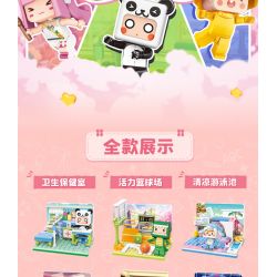 QMAN ENLIGHTEN KEEPPLEY 72030 non  MINI WORLD HAPPY CAMPUS 6 MÔ HÌNH SÂN BÓNG RỔ SÔI ĐỘNG PHÒNG VẼ TRANH NGHỆ THUẬT CHĂM SÓC SỨC KHỎE CUNG THIÊN VĂN KHOA HỌC HỒ BƠI MÁT MẺ LỚP NHỎ ẤM ÁP bộ đồ chơi xếp lắp ráp ghép mô hình Movie & Game Phim Và Trò Chơi