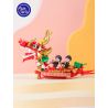 PANTASY 18002 non  CƯỠI SÓNG GIÓ bộ đồ chơi xếp lắp ráp ghép mô hình THE DRAGON BOAT THAT BRAVE WIND AND WAVES