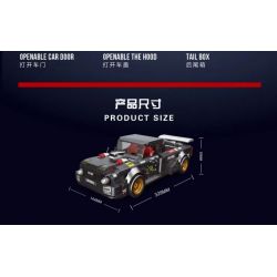 BRICKCOOL KC012 non  XE TẢI bộ đồ chơi xếp lắp ráp ghép mô hình COONTEST 150 RUNAWAY TRUCK 906 khối