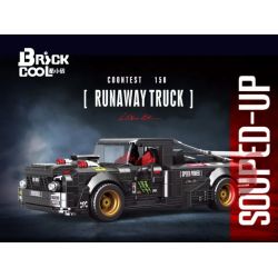 BRICKCOOL KC012 non  XE TẢI bộ đồ chơi xếp lắp ráp ghép mô hình COONTEST 150 RUNAWAY TRUCK 906 khối